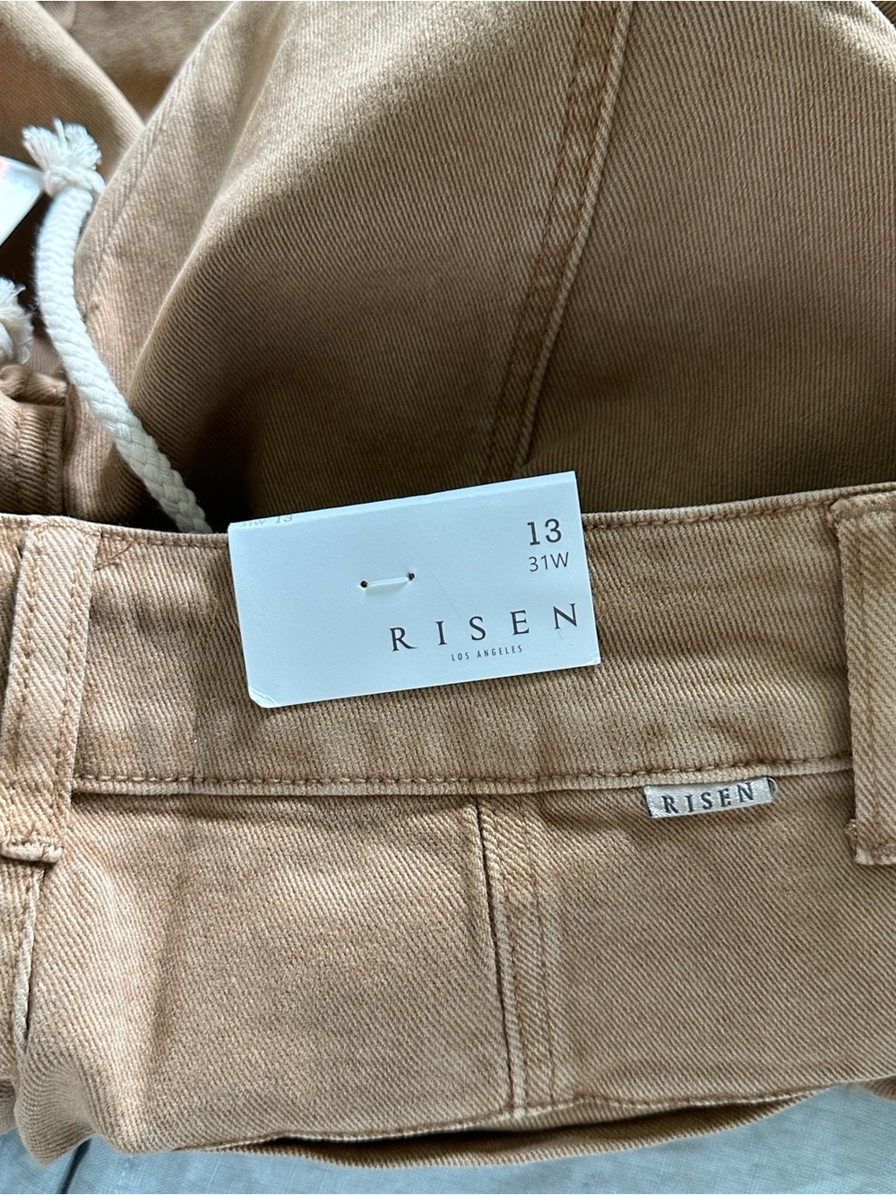 Risen Jeans Straight Leg Cargo Jeans — Cocoa Brown - Picture 9 of 10